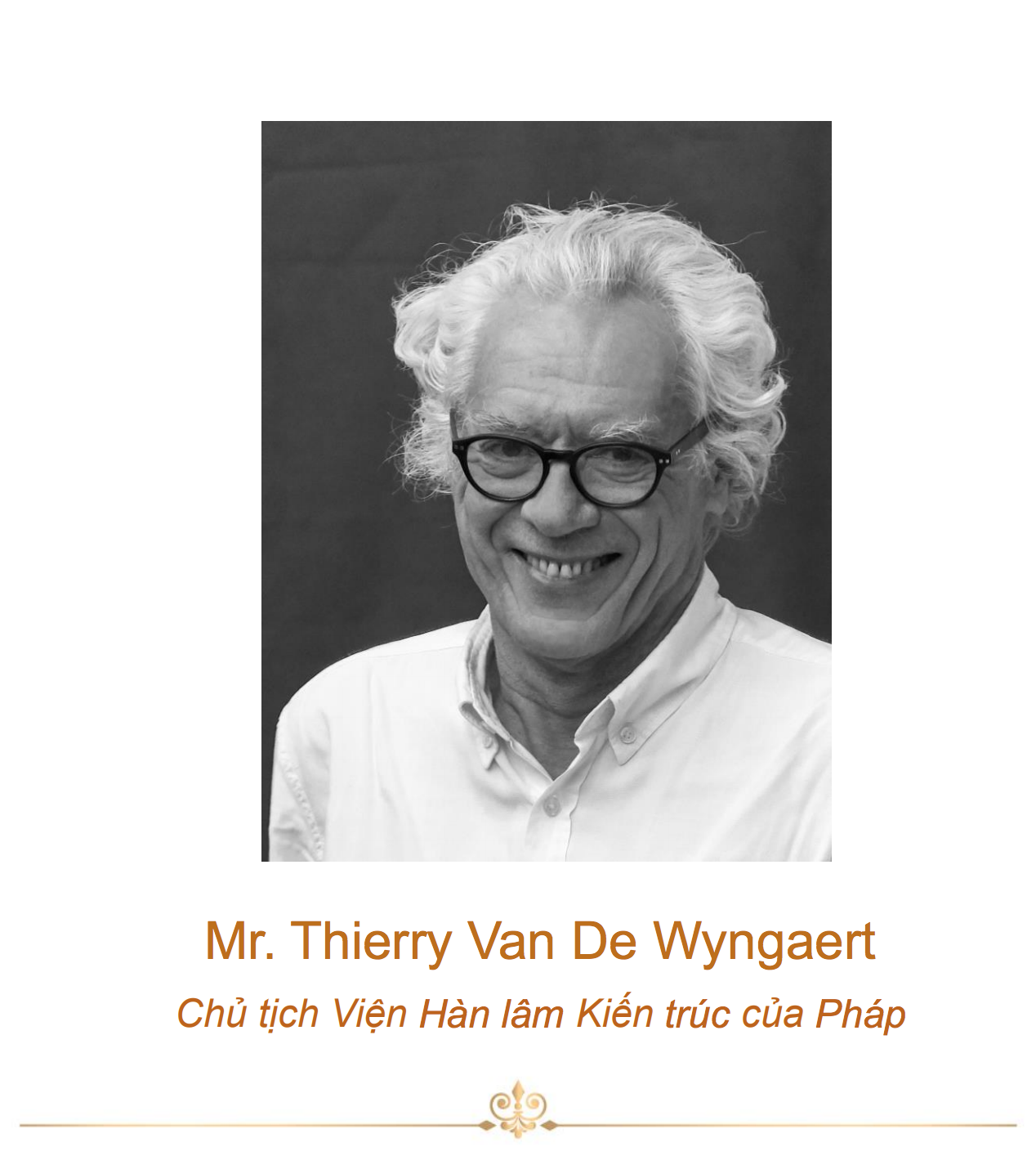 Mr. Thierry Van De Wyngaert - CỐ VẤN KIẾN TRÚC SOL VILLAS